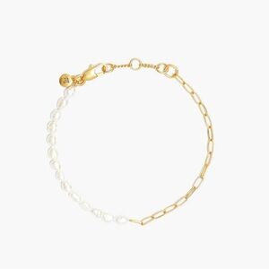 Madewell Freshwater Pearl Chain Bracelet